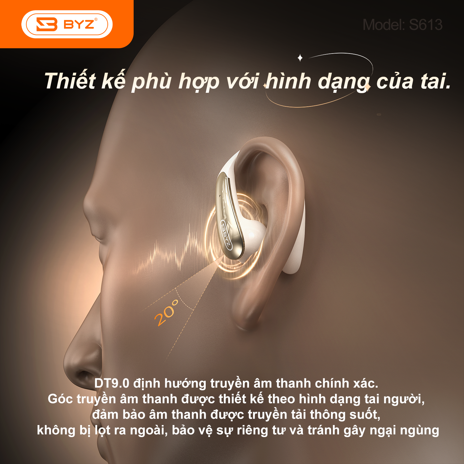 BYZ S613 Tai nghe bluetooth đeo tai