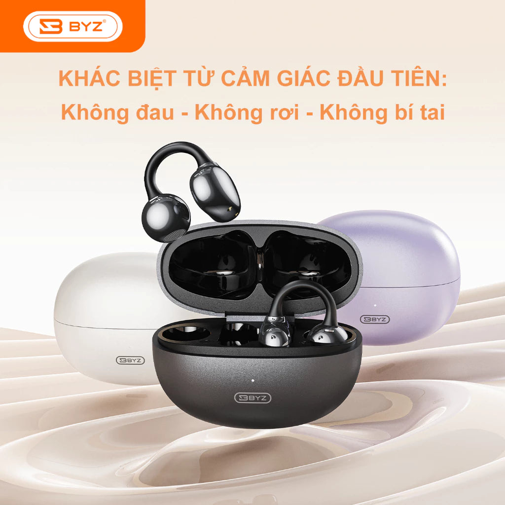 BYZ S607 Tai nghe Bluetooth kẹp tai không nhét tai Âm thanh vòm
