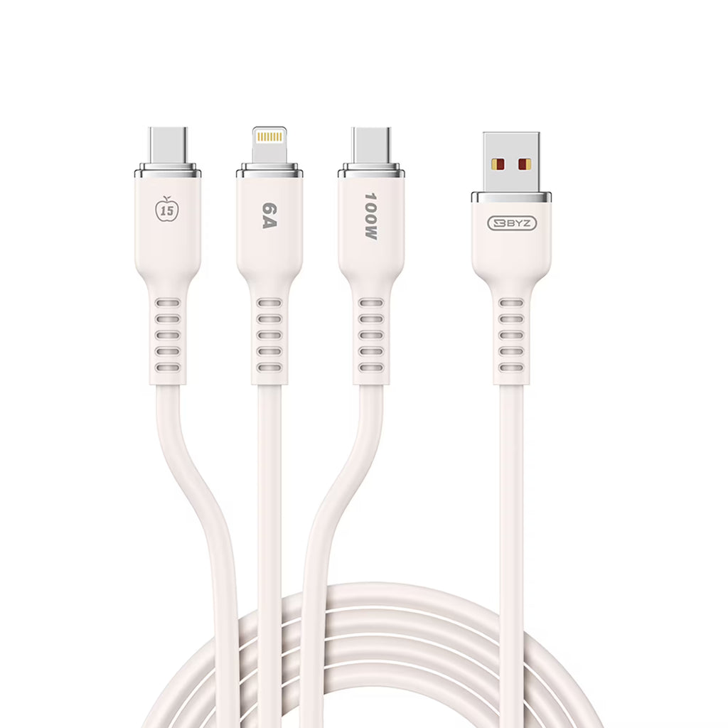 Dây sạc 3 trong 1 BYZ X83 công suất cao 100W