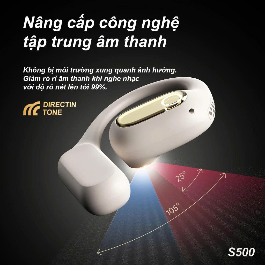 Tai nghe bluetooth không dây không nhét tai BYZ S500 có micro âm thanh vòm